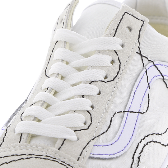 Vans Old Skool Stitch Warp True White- Black